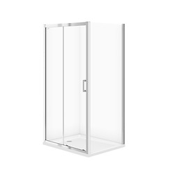 BASIC sliding shower enclosure 100 x 80 x 185