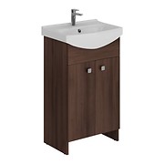 SET 607 SATI CERSANIA 60 BROWN FOR SELF-ASSEMBLY (CABINET + WASHBASIN)