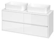 CREA 120 washbasin cabinet with countertop white