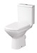 CARINA 010 WC comapct set with CARINA duroplast, antibacterial toilet seat