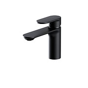 CREA deck-mounted washbasin faucet black