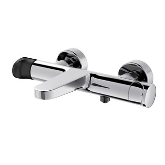 INVERTO by Cersanit wall mounted bath-shower faucet chrome, 2 DESIGN IN 1 ...