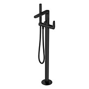 INVERTO by Cersanit freestanding bath-shower faucet black, 2 DESIGN IN 1 handles: ...
