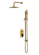 SET B262 INVERTO by Cersanit concealed set with bath-shower faucet gold, 2 DESIGN ...