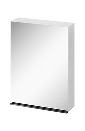 VIRGO 60 mirror cabinet white with black handle