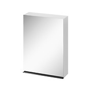 VIRGO 60 mirror cabinet white with black handle