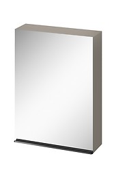 VIRGO 60 mirror cabinet grey with black handle