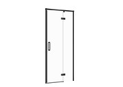 Shower Enclosure Door With Hinges Larga Black 90x195, Right