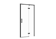 Shower Enclosure Door With Hinges Larga Black 100x195, Right