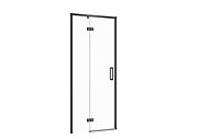 Shower Enclosure Door With Hinges Larga Black 90x195, Left