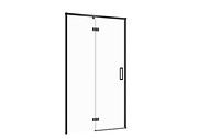 Shower Enclosure Door With Hinges Larga Black 120x195, Left
