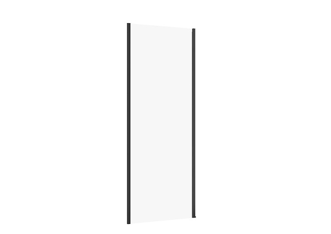 Shower Enclosure Wall LARGA Black 80x195 Transparent Glass