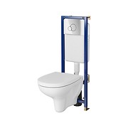 SET B598 TECH LINE BASE, ARTECO wall hung bowl CleanOn, duroplast toilet seat, ...