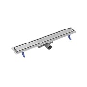 Linear drain tako 70 with double-side grate chrome