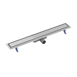 Linear drain tako 80 with double-side grate chrome
