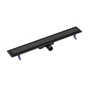 Linear drain tako 80 with double-side grate black