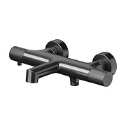 ZEN by Cersanit wall mounted thermostatic shower faucet gun metal
