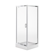 SET B619: Arteco square shower enclosure 80x80x190 with TAKO shower tray 80x16