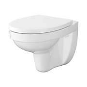 SET B468 CERSANIA wall hung bowl SimpleOn with polypropylene, soft-close toilet seat
