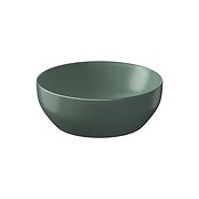 LARGA by Cersanit 40×40 countertop washbasin round green matt