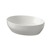 LARGA by Cersanit 50×38 countertop washbasin ellipse light grey matt