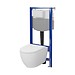 SET C18: AQUA 50 MECH QF WC frame + ZEN PRO by Cersanit OVAL StreamOn with toilet ...