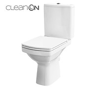 EASY 011 WC compact NEW CleanOn 600 with duroplast, antibacterial, soft-close and ...