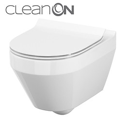 CREA wall hung bowl CleanOn oval with toilet seat